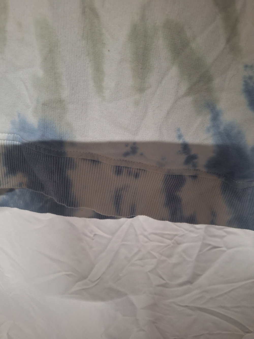 Jane and Delancey Tie-Dye Crewneck Sweatshirt in Blue and Green - Picture 2 of 6